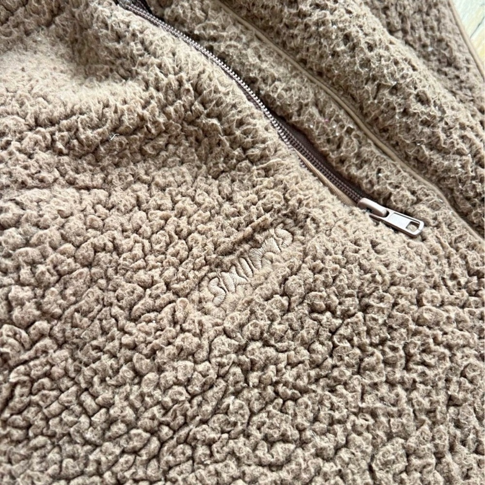 SKIMS Tan Sherpa Jacket